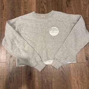 California Gray Crewneck Sweater